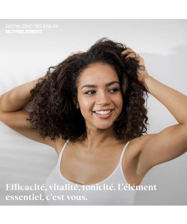 Nutrielement Biotin Zinc and Selenium Vegan 30 Capsules for Hair Growth Skin Nails - Buy Online on GoSupps.com
