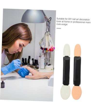 SOESFOUFU 50pcs Nail Sponge Eye Shadow Practical Manicure Brush Manicure Supply Eyeshadow Nail Modification Brush DIY Powder Brush Nail Art DIY Brush - Buy Online on GoSupps.com