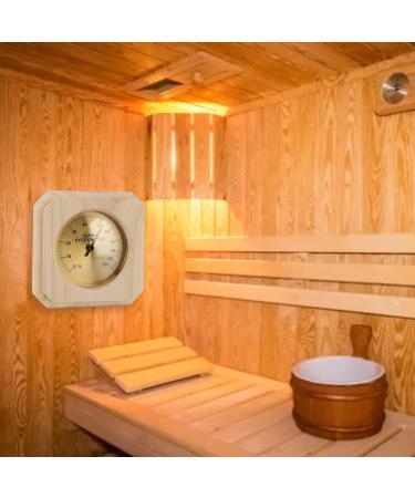 Buy Reliable Wooden Sauna Thermometer Hygrometer | 5% Accuracy | Real-Time Monitoring for Indoor Use - Buy Online on GoSupps.com