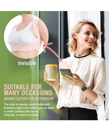 Vicorrect Posture Corrector for Women and Men - Adjustable Upper Back Brace for Clavicle Support - Pain Relief for Neck, Shoulder, Upper Back - S-M (25-35) - Buy Online on GoSupps.com