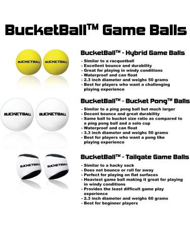 BucketBall USA Edition Combo Pack - Ultimate Outdoor Game for Adults, Teens, and Family - Ideal for Beach, Pool, Camping, Tailgate, and Events - Buy Online on GoSupps.com