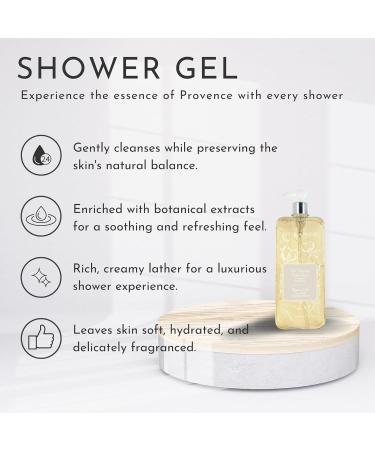 Durance Cotton Extract Marseille Shower Gel 750ml - Body Wash With Almond & Olive Oils - Gently Cleanses Hydrates & Softens Skin - Vegan Friendly - Buy Online on GoSupps.com