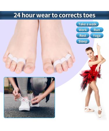 DYKOOK Hammer Toe Straightener Set - 6 PCS Toe Corrector Gels for Crooked Toes | 3 Loop Design for Joint Realignment | Gel Splints for Cushion Support - Buy Online on GoSupps.com
