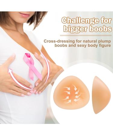 Bunnycool Triangle Silicone Breast Prosthesis 300g - 2 Pack Nude | Ideal for 80C 85B 90A Cups | International Shipping - Buy Online on GoSupps.com
