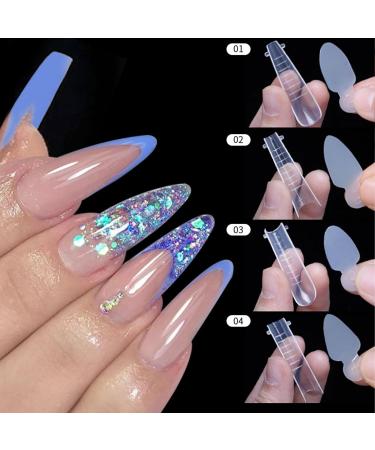 120PCS Duet System Dual Forms Dual Nail Form Reusable Dual Mold French Nail Tips Forms Guide Extension Manicure Accessories Tools for DIY Enthusiasts - Buy Online on GoSupps.com