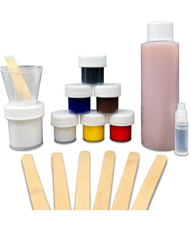 TRUE COMPOSITES Premium Gelcoat Repair Kit-Complete Set with Hardener, Measuring Cup, Coloring Agent-Remove Scratch, Crack, Leak, Chips from Boats Auto Kayak Jetski-Marine Grade-Use with Fiberglass