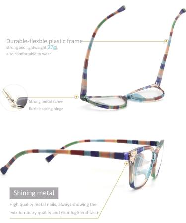MODFANS 5 Pack Women's Reading Glasses +3.00 - Stylish Comfortable High-Quality Fashion Eyewear in 5 Colors - Buy Online on GoSupps.com