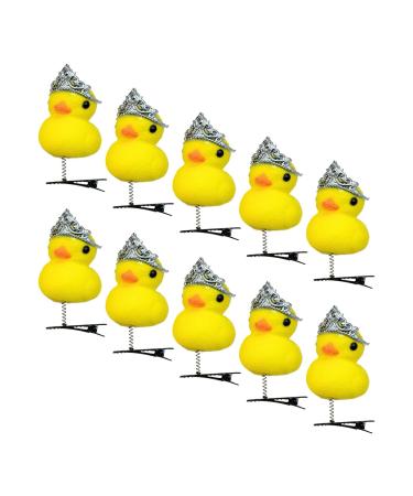 Tedious Duck Hair Clips - Yellow Duck Plush Hair Clips Yellow Duckling Hair Clip Cartoon Hair Accessories for Children Kids