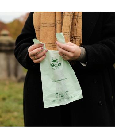 Beco Home Compostable Poop Bags | 96 Bags | Loose Packed With Handles | Unscented Dog Poo Bags Green - Buy Online on GoSupps.com