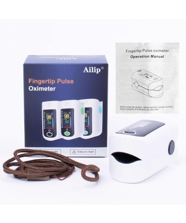Fingertip Pulse Oximeter - Accurate Blood Oxygen & Pulse Rate Monitor with LED Display Portable Design & Lanyard for Easy Use - International Shipping Available - Buy Online on GoSupps.com