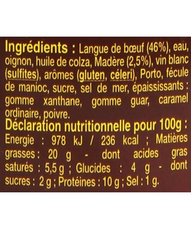 HENAFF Beef Tongue Madeira Sauce with Gu rande Salt 410 g - Pack of 3 - Buy Online on GoSupps.com