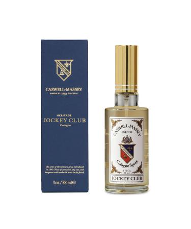 Caswell-Massey Jockey Club Gold Cap Cologne Men s Cologne with a Masculine Citrus Amber Blend 3 Fl Oz Jockey Club 3 Fl Oz (Pack of 1)