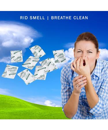 SMELLRID Activated Charcoal Odor Remover 100 Pack - Mini 5g (2 x 2) Pack - Natural Dampness Absorber for 2 Sq. Ft. - Safeguard Items - Buy Online on GoSupps.com