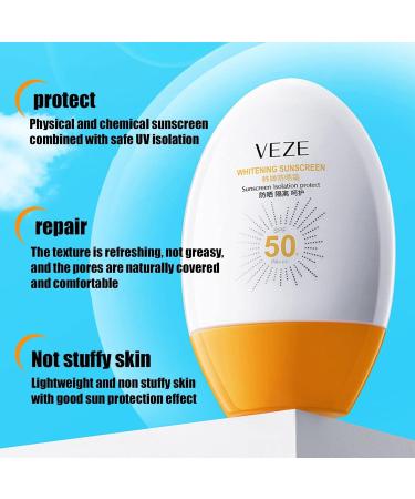 Facial Sunscreen - Refreshing Moisturizing & Anti-Dark Spot Sunscreen 45ml Water & Sweat Resistant & Sloane Reef Friendly Sun Protection - Buy Online on GoSupps.com