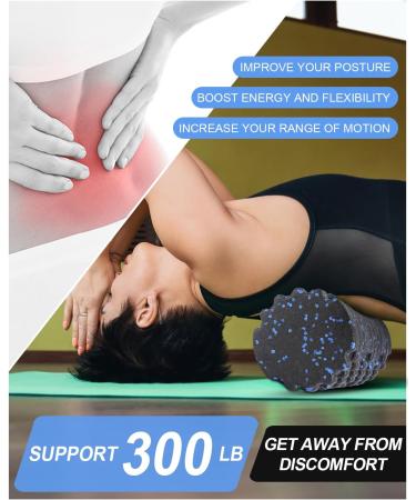 High-Density 3D Texture Fascia Roll for Yoga & Muscle Massage Foam Scooter for Gymnastics Relieve Muscle Tension & Enhance Connective Tissue Health - Buy Online on GoSupps.com