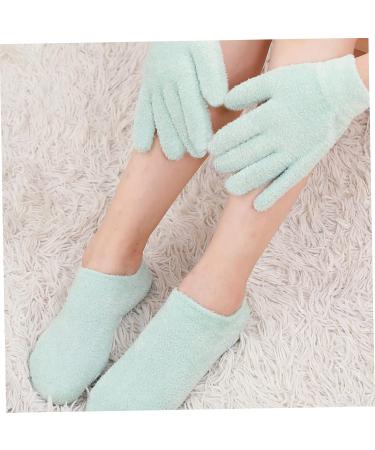  FOMIYES FOMIYES 4 Pieces Gel Foot Mask Gloves Spa for Women Dry Skin Socks for Feet Masks Hand Soap Moisturizing Socks Hydrating Spa Socks Plant Gel Green - Buy Online on GoSupps.com