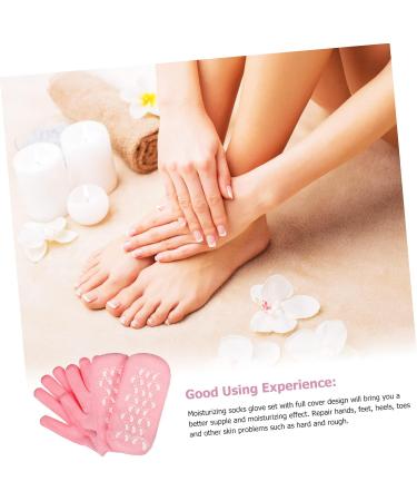 minkissy 6 Sets Spa Moisturizing Socks Moisturizing Gloves Feet Moisturizer Socks Gel Spa Socks Bath Mitt Sleep Gloves Moisturizing Foot Socks Moisturizing Hand Gloves Exfoliating Socks - Buy Online on GoSupps.com