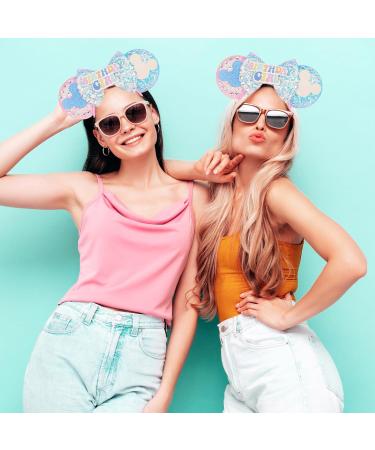 KHC-KHF Mouse Ears Headband Sequin Mouse Mick Ears Hair Clips Castle Monster Birthday Girl Mini Hair Bow Cosplay Costume Party Decorations Hair Accessories - Buy Online on GoSupps.com