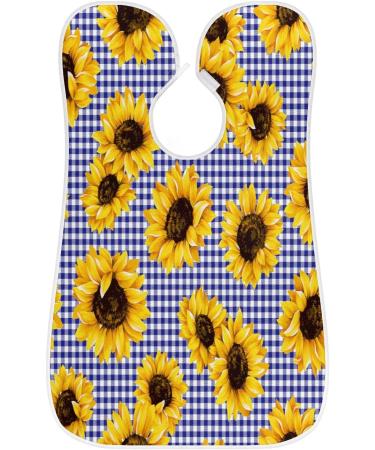 Beard Bib Apron for Men - Non-Stick Waterproof Hair Catcher | Sunflower Plaid Grooming Cloth | Perfect for Shaving & Trimming - Buy Online on GoSupps.com