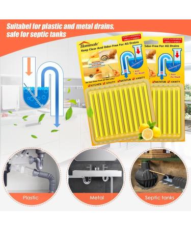 Drain Sticks Drain Cleaner Sticks Drain Stix Dissolves Clogs Eliminates Odors And Keeps Pipes Free Of Obstruction Lemon - Buy Online on GoSupps.com