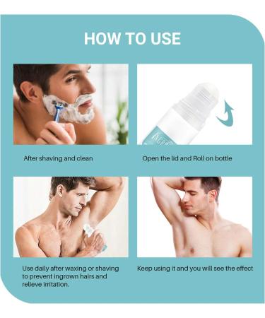 100ml Beard Growth Inhibitor & Ingrown Hair Solution for Razor Burns - After Shave Repair Serum - Buy Online on GoSupps.com