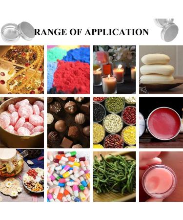 Buy Pudsirn 48-Part Aluminum Tin Cans | 15/50/80ml Empty Cosmetic Containers with Screw Cap & Stickers for Lip Balm Lotion Cream & Candles - International Shipping Available - Buy Online on GoSupps.com