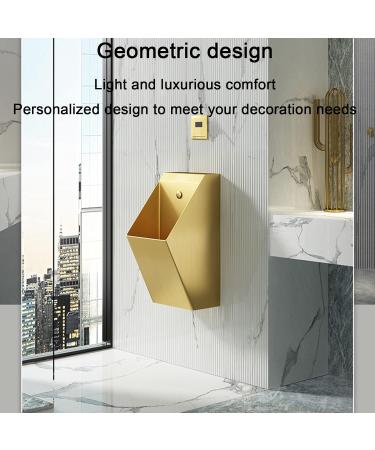 304 Stainless Steel Induction urinals Household Wall-Mounted Vertical Toilets Commercial Small Drainage Toilets Used in Bars Hotels Schools Public Toilet Urinal (Gold a) - Buy Online on GoSupps.com