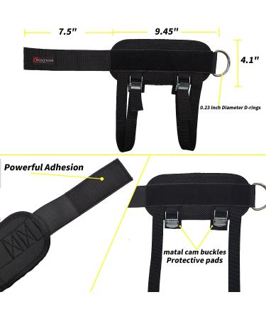 XonyiCos Adjustable Dumbbell Ankle Straps for Cable Machines - Breathable Type A-Pair for Weight Lifting, Kickbacks, and Leg Extensions - Buy Online on GoSupps.com