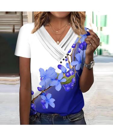 Elegant Women's Cotton Sweater - Casual Circular College Tops Dark Blue Sports T-Shirt Blouse - Buy Online on GoSupps.com