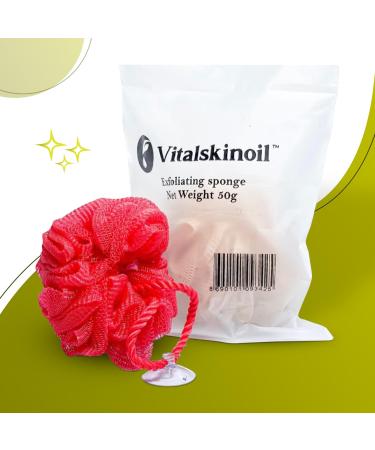 Pack of 2 African Exfoliating Bath Sponges | Best Shower Loofah & Body Scrubber | Skin Exfoliation Net Sponges for Face & Body - Buy Online on GoSupps.com