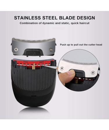 Stainless Steel Blade Hair Clipper USB Grooming Kit Fast Trimming 9 Limit Combs Lightweight Portable Design Water Washing Sideburn Trimming - Buy Online on GoSupps.com