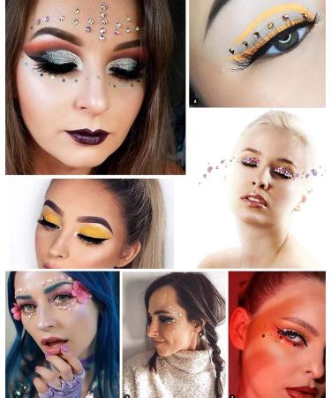 Face Jewels Stickers Gems Rhinestones | Body Glitter Festival Rave & Party Accessories - 12 Sheets - Buy Online on GoSupps.com