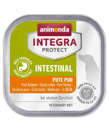 Animonda integra protect dogs intestinal diet dog food wet feed in the event of diarrhea or vomiting pure turkey 11 x 150 g PUTE PUR 150 g (11 Pack)