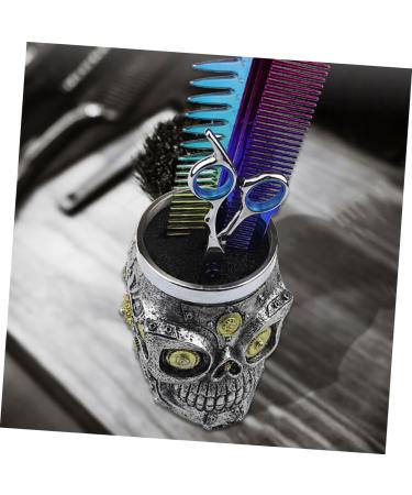1 Piece Mechanical Skull Hairdressing Holder Hairdressing Tool Storage Stand for Hairdressing Combs Desk Accessories Key Ring Organiser Resin - Buy Online on GoSupps.com