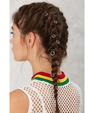 45-Piece Hair Rings & Braid Clips Set - Dreadlocks Loops & Hair Jewelry for Stylish Braids - Buy Online on GoSupps.com