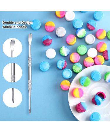 Shappy 2ml Silicone Wax Containers Set with Carving Tool & Mat - 100 Pieces, Non-Stick & Portable for Home Kitchen Travel | Random Color - Buy Online on GoSupps.com