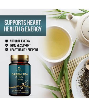 Green Tea Extract 98% Standardized EGCG - Natural Energy & Heart Support - 3X Strength Green Tea Pills - Antioxidant Health Supplement - 240 Capsules - Buy Online on GoSupps.com