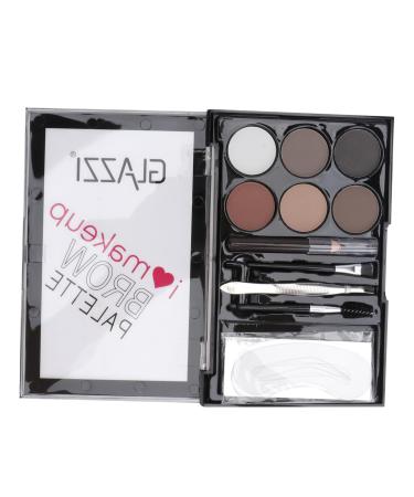 Didiseaon 1 Set Eyebrow Powder Set Eyebrow Brush Multifunctional Cosmetic Accessory Makeup Brush Lasting 1 count (Pack of 1) As Shown