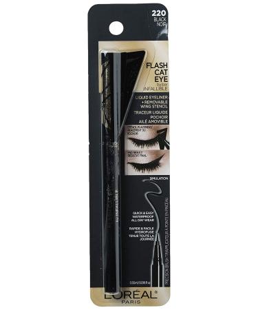L'Oreal Paris Infallible Flash Cat Eye Waterproof Liquid Eyeliner Black - 1 Count - Buy Online on GoSupps.com