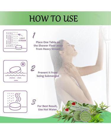 Eucalyptus and Menthol Shower Steamers - Mother's Day Gifts for Relaxation and Stress Relief - Buy Online on GoSupps.com