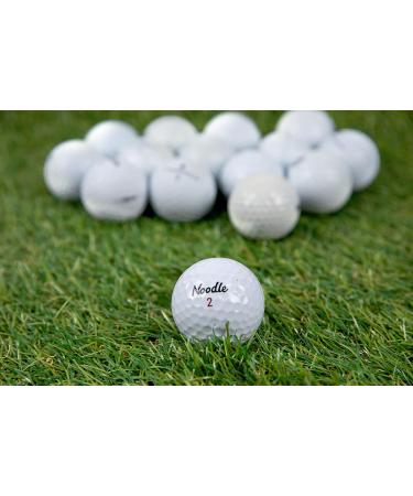 48 Clean Green Recycled Noodle Golf Balls for Men - Good Condition Used Golf Balls with Mesh Carrying Bag - Buy Online on GoSupps.com