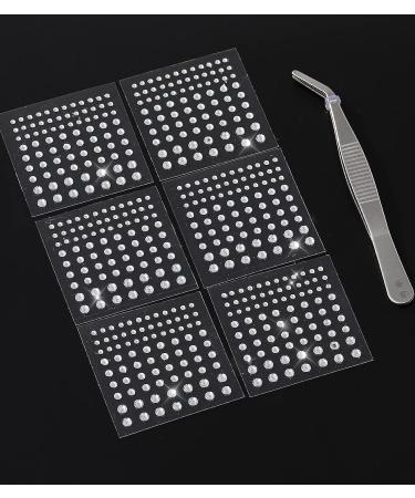 KOHOTA 6 Sheets Face Gem Eye Body Jewels Crystal Rhinestone for Halloween Festival & Nail Art - Multi-color - Buy Online on GoSupps.com