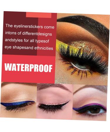 SOESFOUFU 28 Pairs Glitter Eyeliner Water Proof Tape Lashes Eyeliner Stickers Plastic Applique Strip 1 count (Pack of 1) As Shown 1 - Buy Online on GoSupps.com