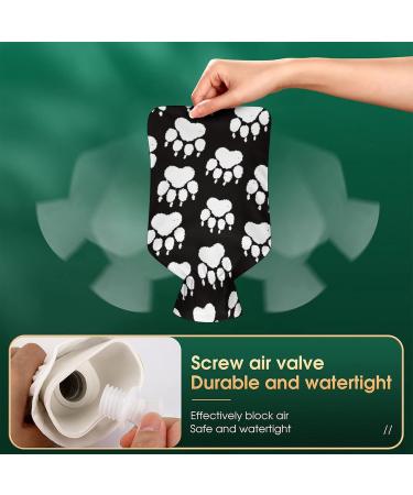 Buy White Paw Hot Water Bottle with Plush Cover - Hand Warmer for Adults & Children | 26.5x15.3cm | International Shipping - Buy Online on GoSupps.com