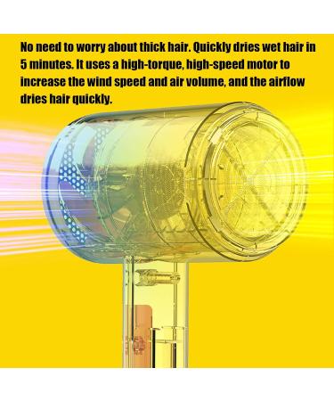 Hair Dryers for Women Constant Temperature Professional Hair Dryer 3 Levels Temperature Heat Resistant with Blue Light Hair Blower for Women Home/Travel - Buy Online on GoSupps.com