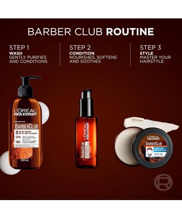 L'Oreal Paris Men Expert BarberClub Beard Oil Non-Greasy Formula for Beard & Face Tames Conditions and Nourishes Beard & Soothes Itch with Cedarwood Essential Oil 30ml Face & Beard Oil - 30 mL - Buy Online on GoSupps.com