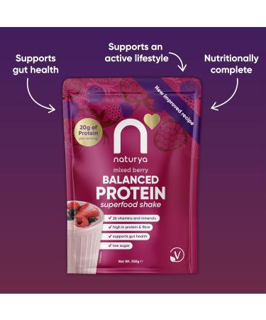 Naturya Balanced Protein Superfood Shake M lange de baies 550 g - Buy Online on GoSupps.com