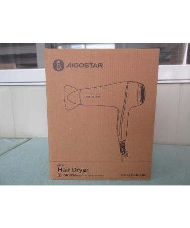 Aigostar Lora 2400W Ionic Hair Dryer - 3 Temperature Levels 2 Airflow Speeds Black - International Shipping Available - Buy Online on GoSupps.com