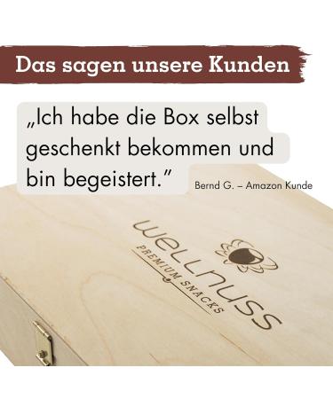 Wellnuss Ladiesnight Premium Gift Set for Women | Vegan Nut Snacks in Birch Wood Box | Perfect Gift Idea for Girlfriend Mother & Sister - Buy Online on GoSupps.com