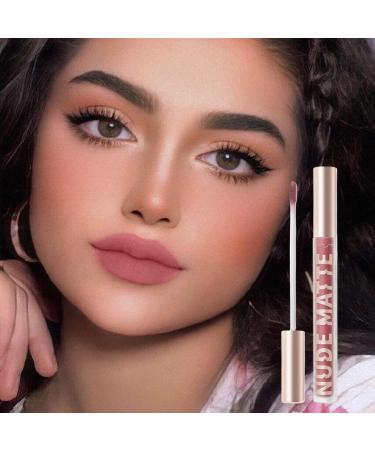 EUBEISAQI Velvet Matte Lipstick Matte Liquid Long Lasting Lipstick Long Lasting High Pigmented Nude Waterproof Lip Gloss Kit Girls Women Makeup Gift 505 - Buy Online on GoSupps.com